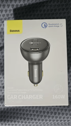 Carregador veicular Baseus QC 5.0 de 160W